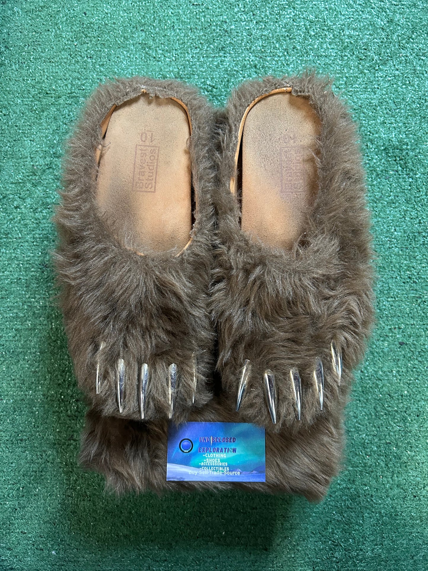 Bravest studios bear claw brown mule size 10men/11.5women