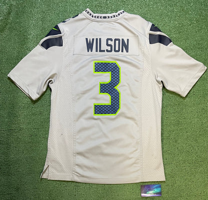Nike Seattle Seahawks Russell Wilson #3 grey jersey