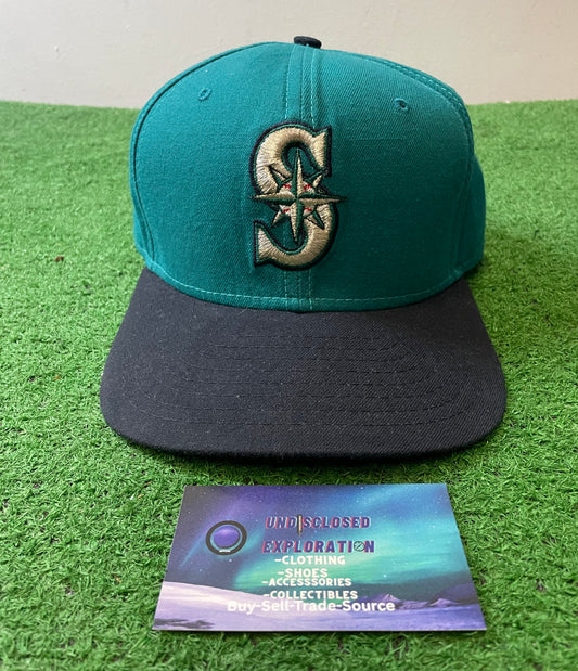 Vintage 1990s Seattle Mariners embroidered teal hat