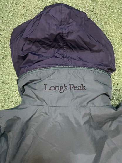 Vintage Colombia long peak green jacket