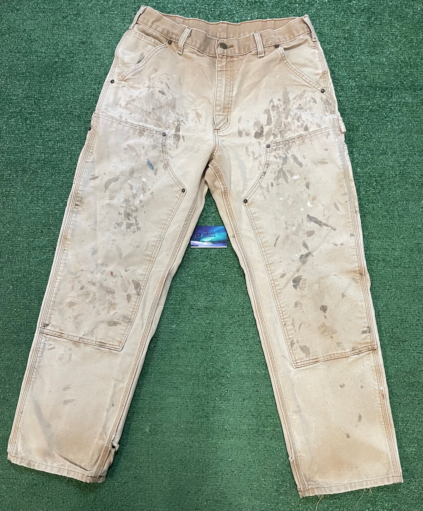 Vintage 1990s Carhartt tan double knees