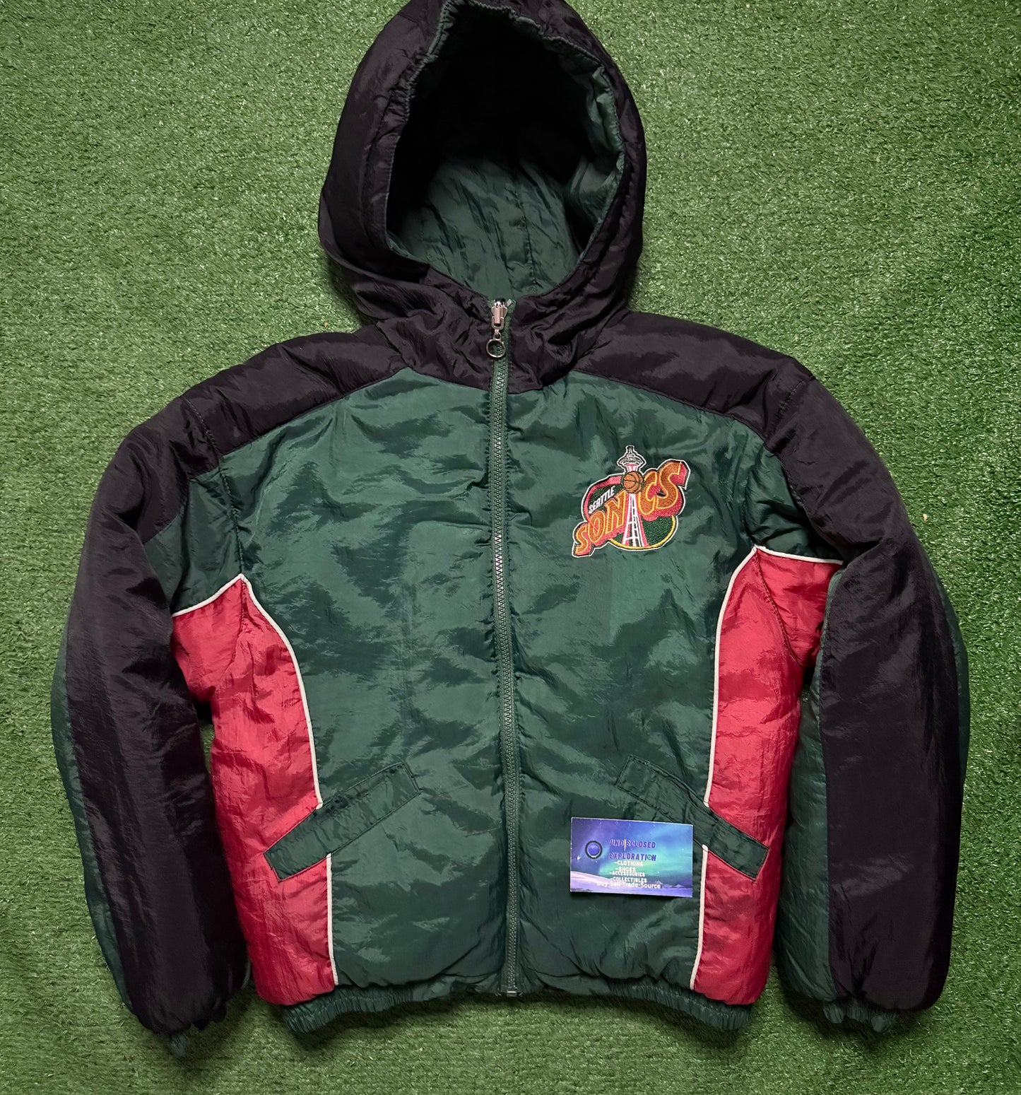Vintage Seattle SuperSonics Reversible Youth Jump Ball Club Jacket