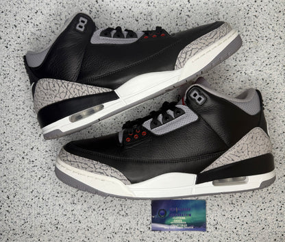 Jordan 3 Black Cement 12 Men/13.5 Women “Preowned”