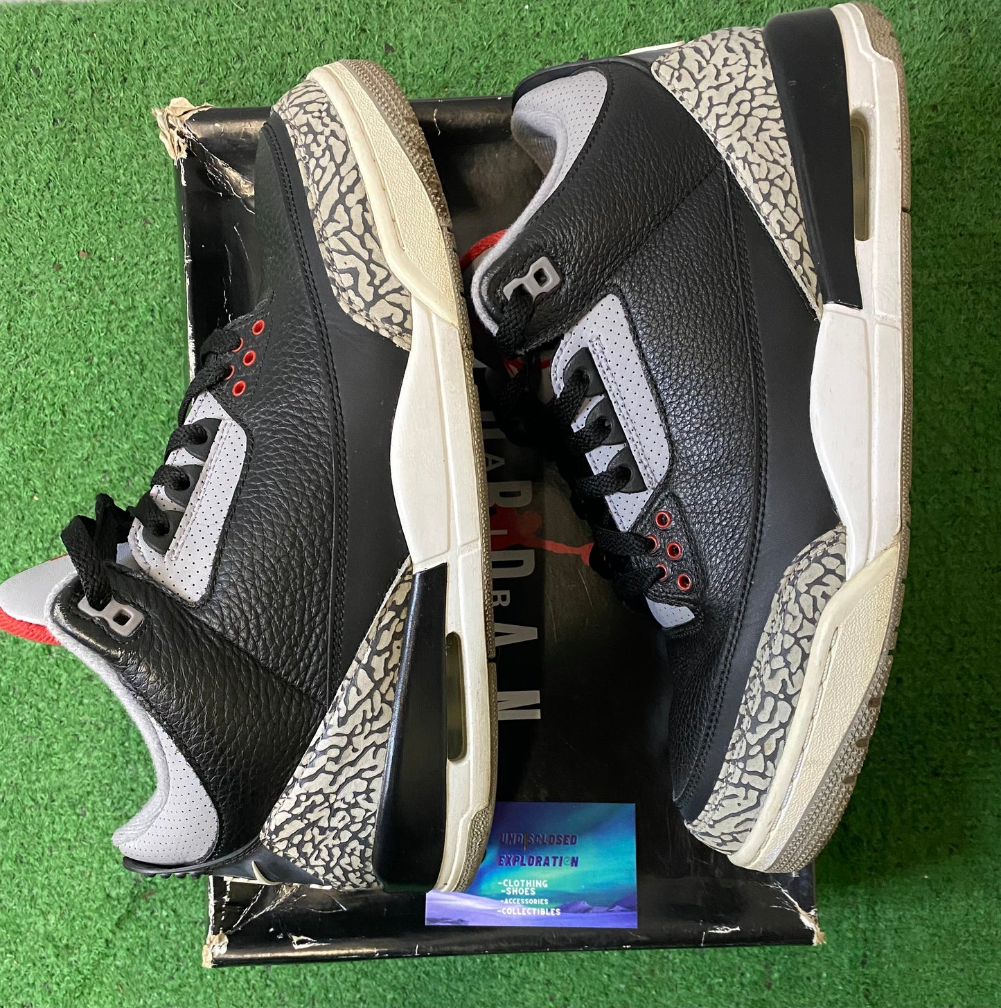 Jordan 3 Black cement 2018 size 11.5men/13women