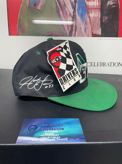 vintage 1990s Harry Gant #33 NASCAR black and green hat