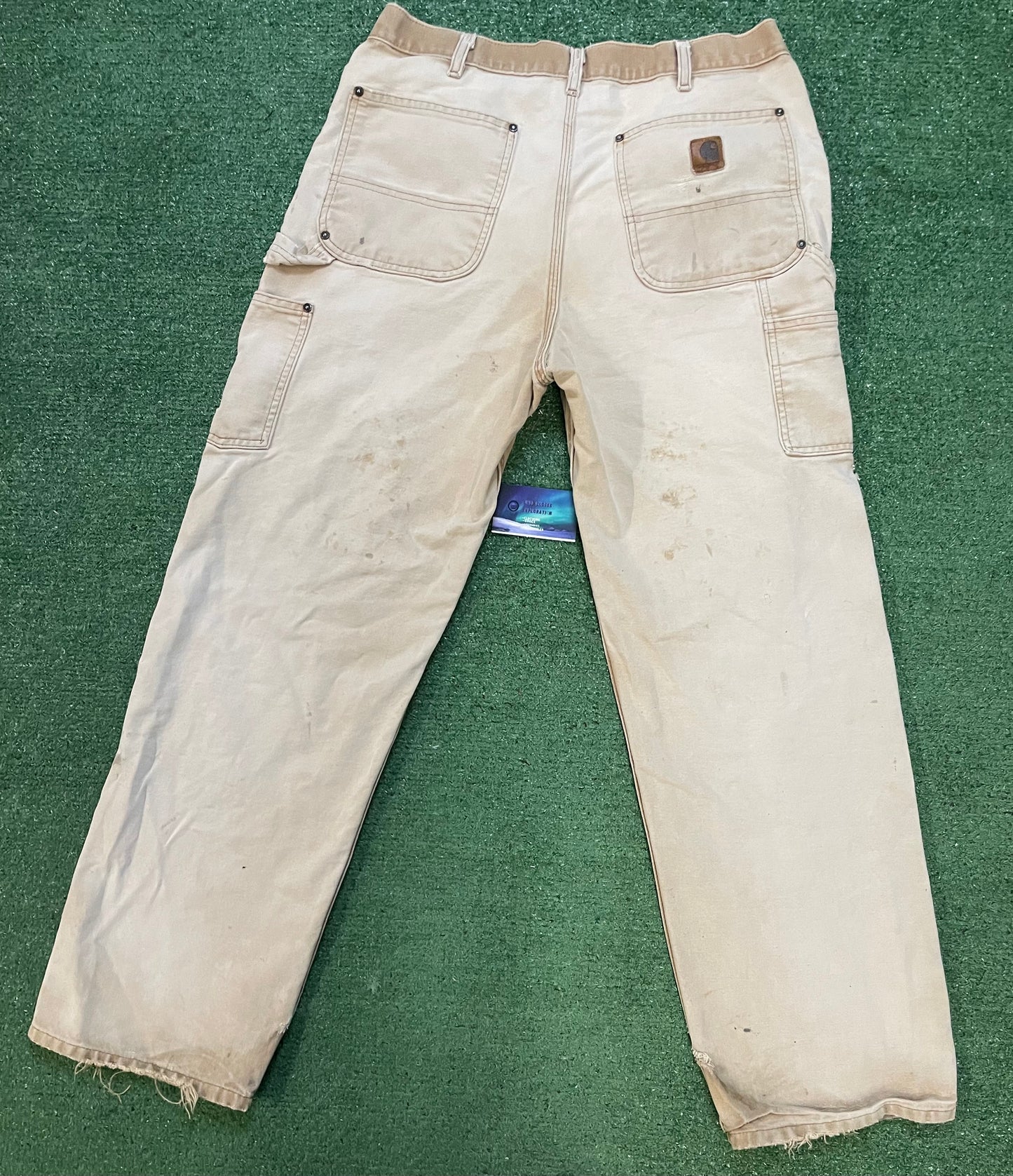 Vintage 1990s Carhartt tan double knees