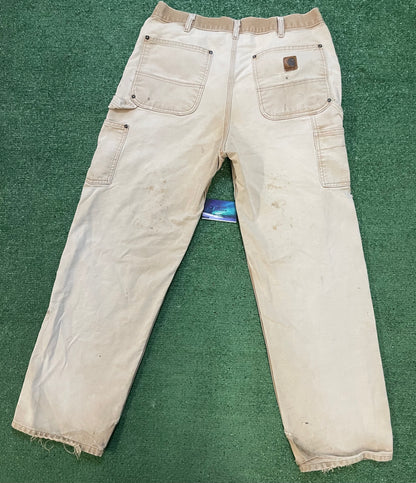 Vintage 1990s Carhartt tan double knees