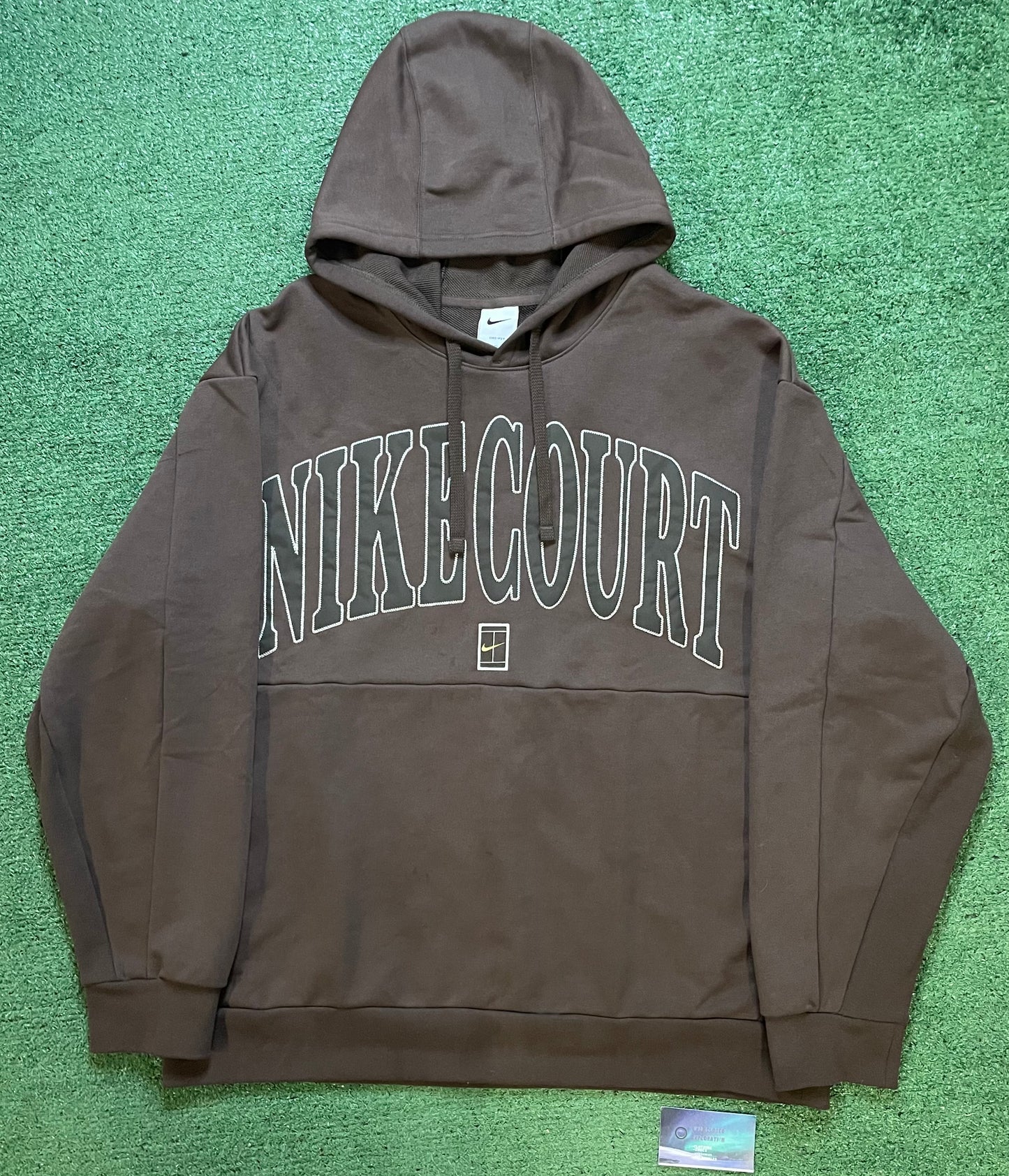 Nike Court heritage fleece baroque brown hoodie