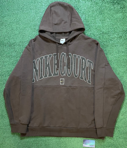 Nike Court heritage fleece baroque brown hoodie