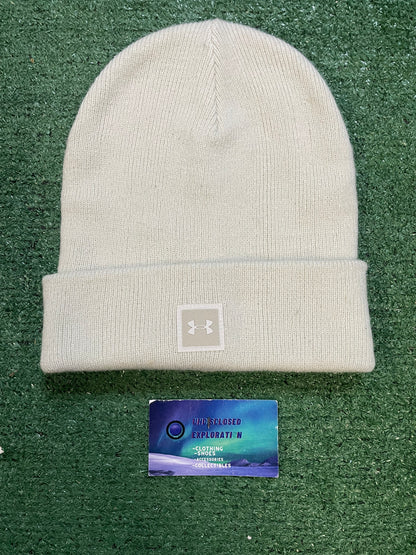 Under Armour white halftime beanie