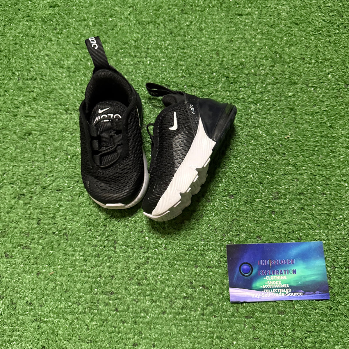 Nike Air Max 270 Black White Toddler 3 C “Preowned”