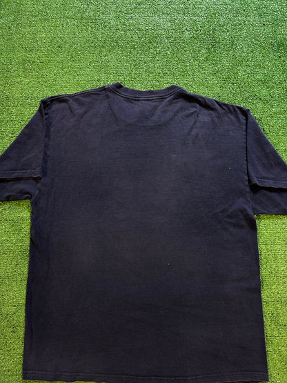 Vintage round bodies gym Simpsons Springfield tee