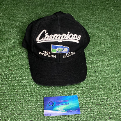 Vintage 1999 Seattle Seahawks Western division champions Hat