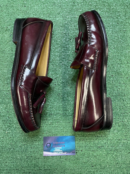 classic burgundy leather tassel loafers G.H. Bass & Co size 11men/12.5women