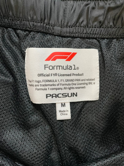 F1 Formula 1 racing black shorts
