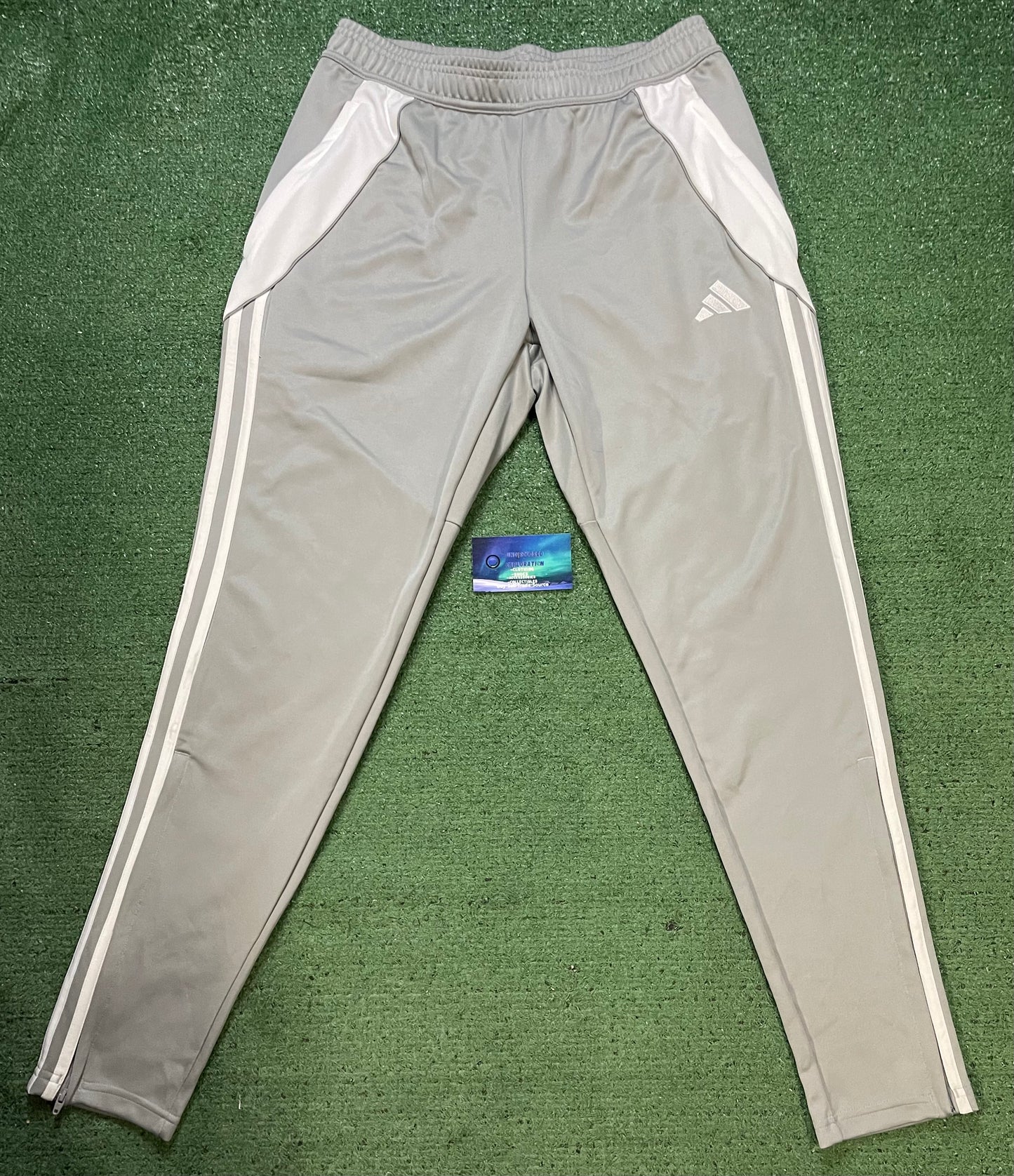 Adidas grey & white tiro 24 pants