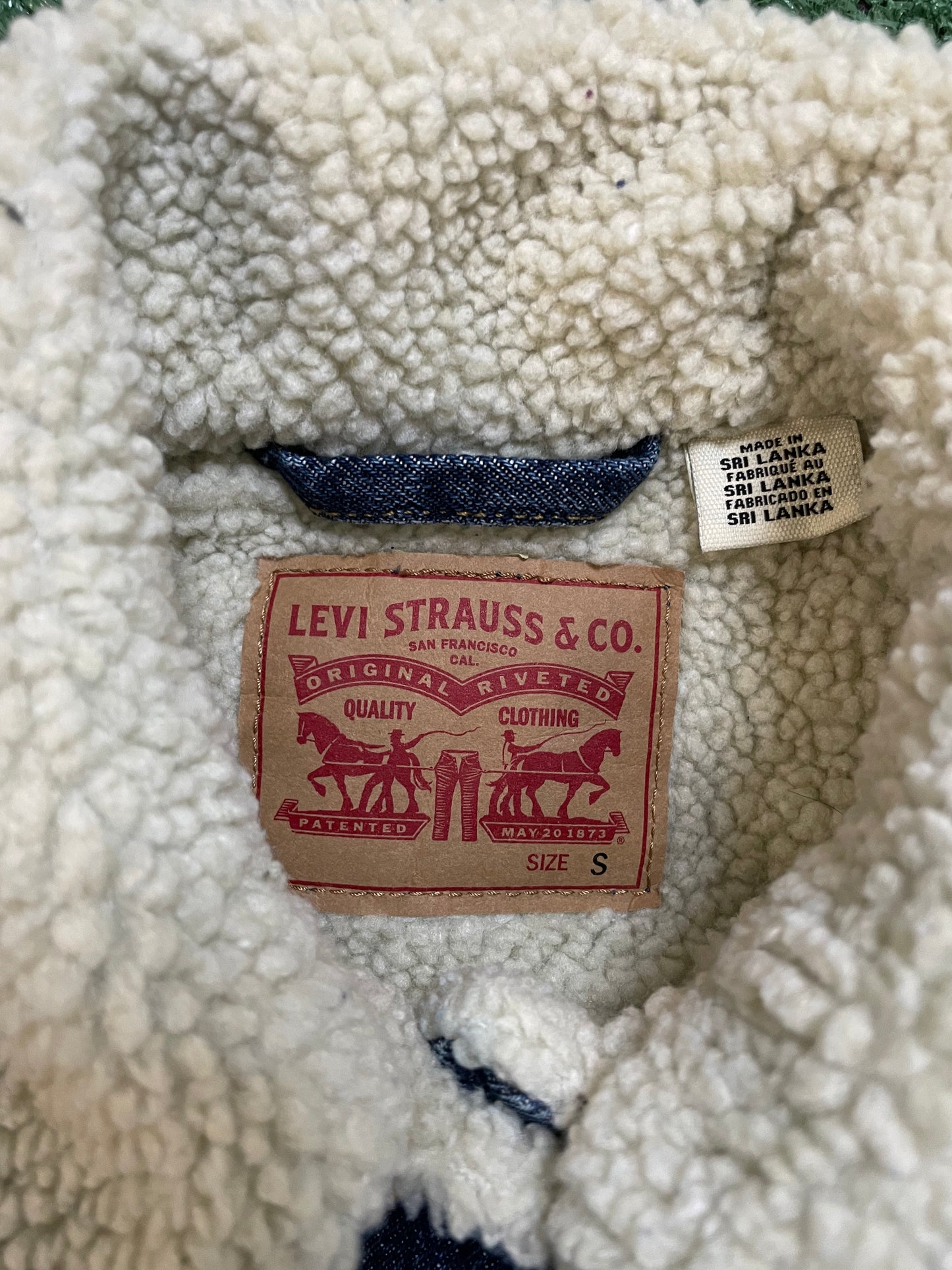 Vintage Levi Sherpa  jean jacket