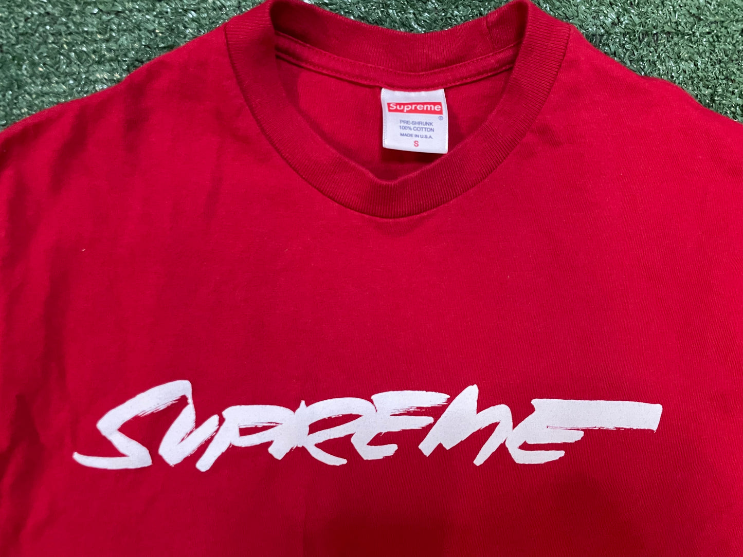 Supreme red futura tee