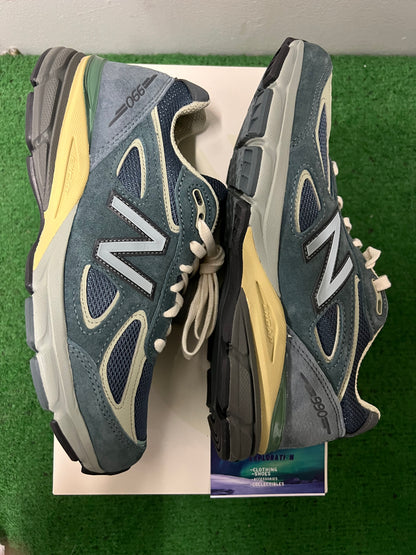 New balance 990v4 x Auralee blue