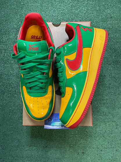 Nike force 1 low concrete boys lucky green lil yachty size 12men/13.5women