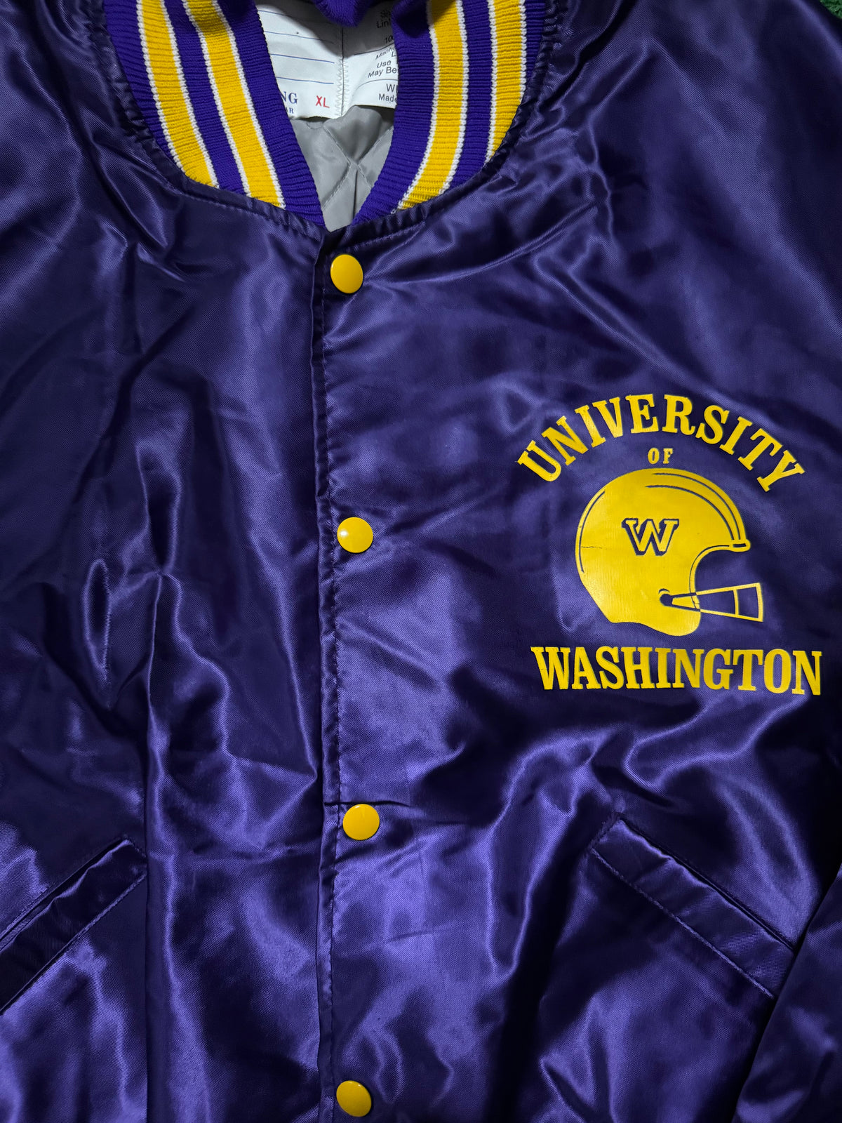 Vintage Washington Huskies Satin Jacket