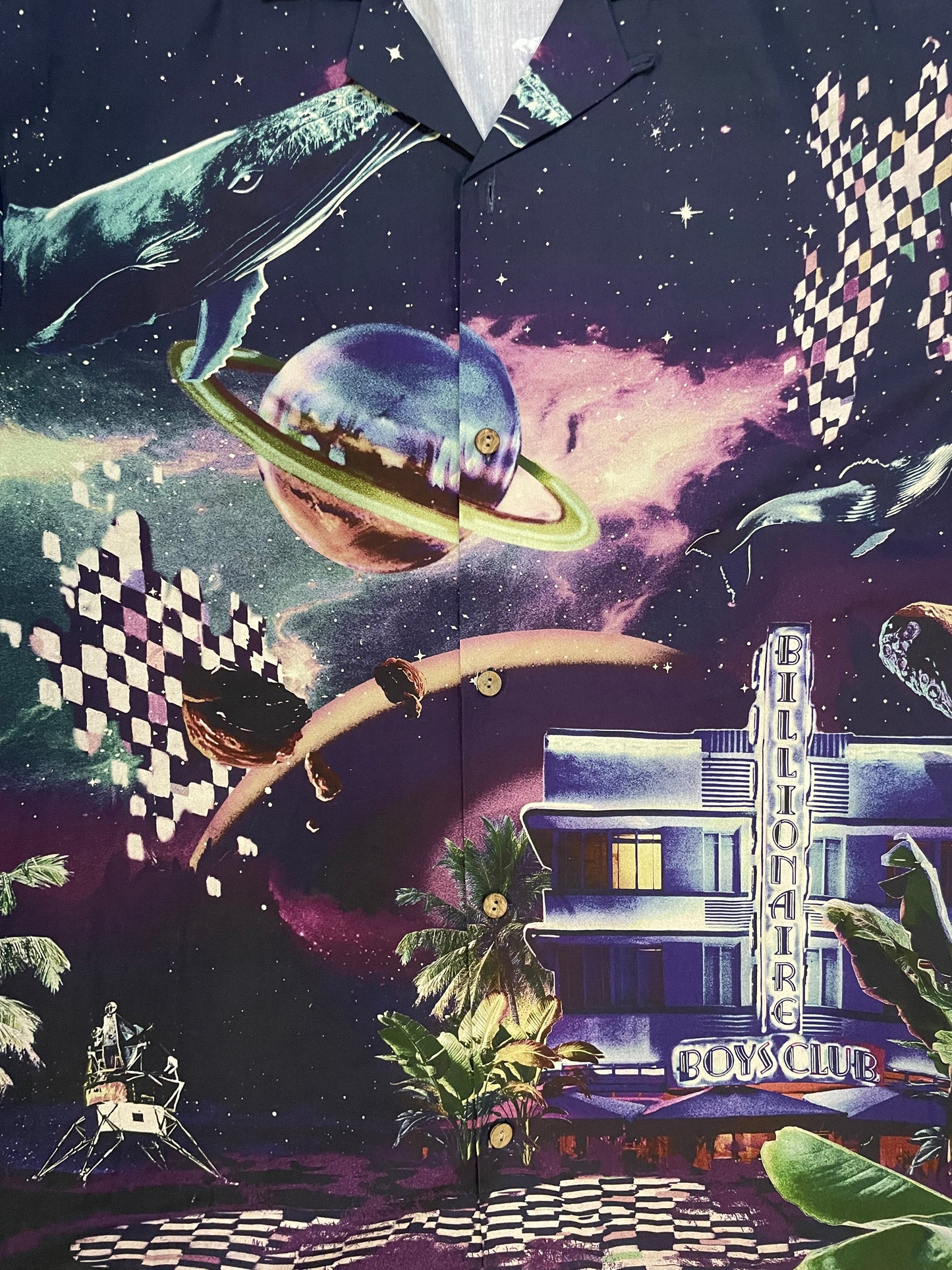 Billionaire Boys Club  button up Orion hotel galaxy all over print