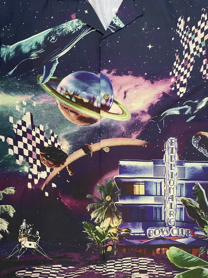 Billionaire Boys Club  button up Orion hotel galaxy all over print