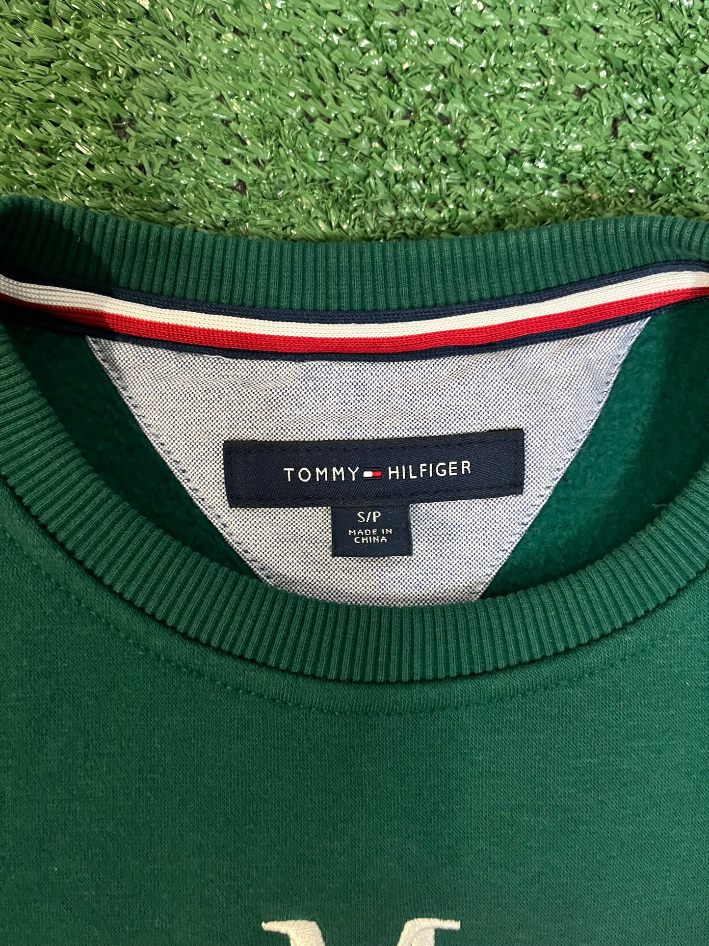 Tommy Hilfiger embroidered green Crewneck