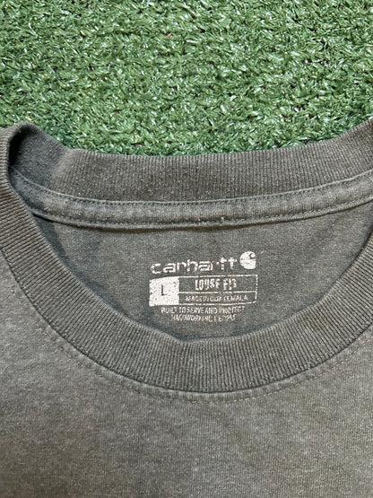 Carhartt grey logo tee
