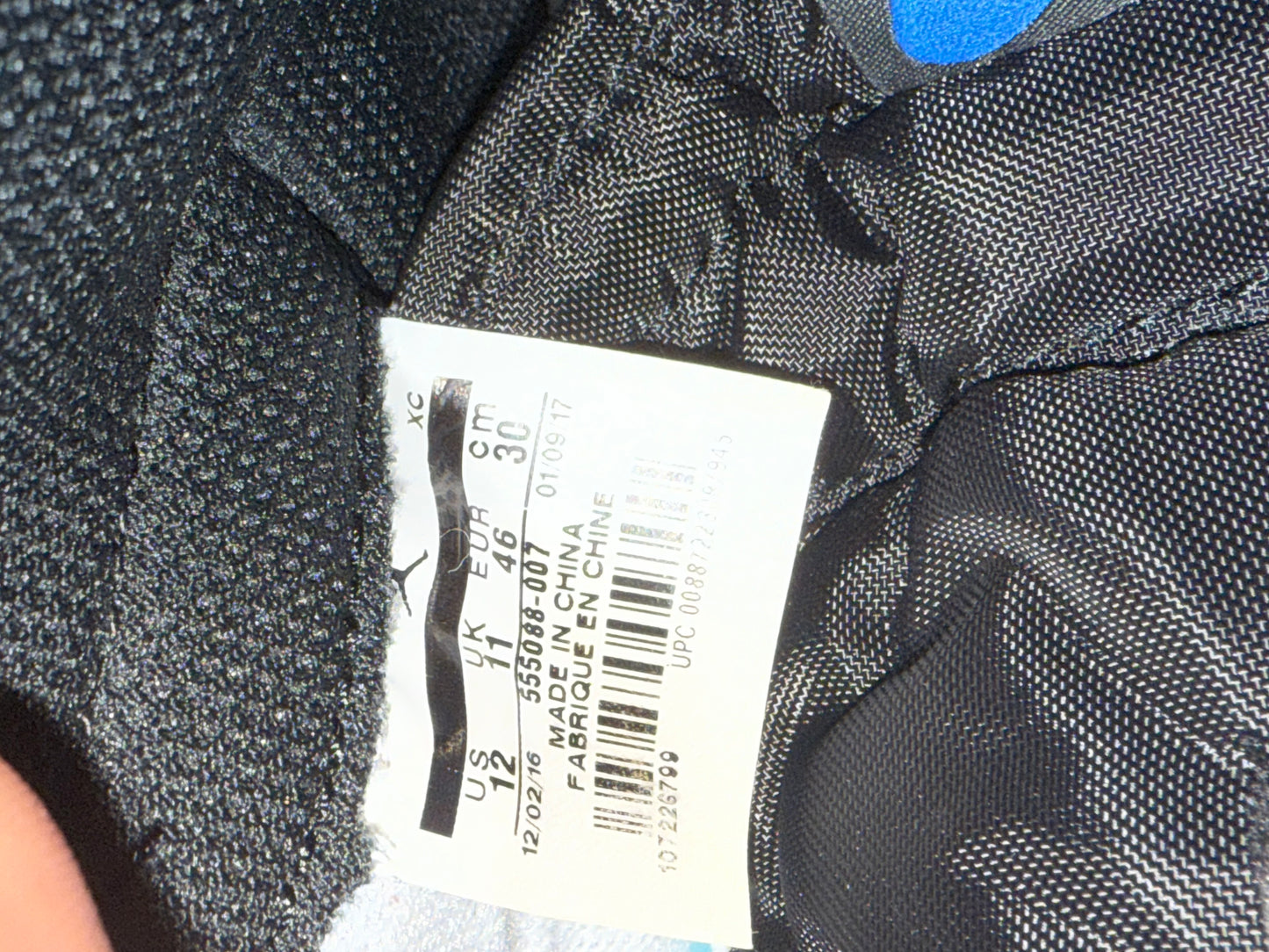 Jordan 1 Royal 2017 12 Men/13.5 Women “Preowned”