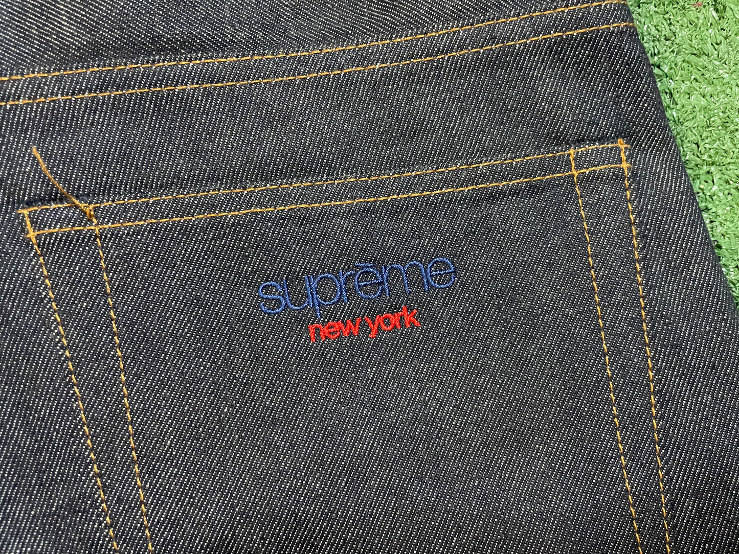 Supreme selvedge denim jean shorts