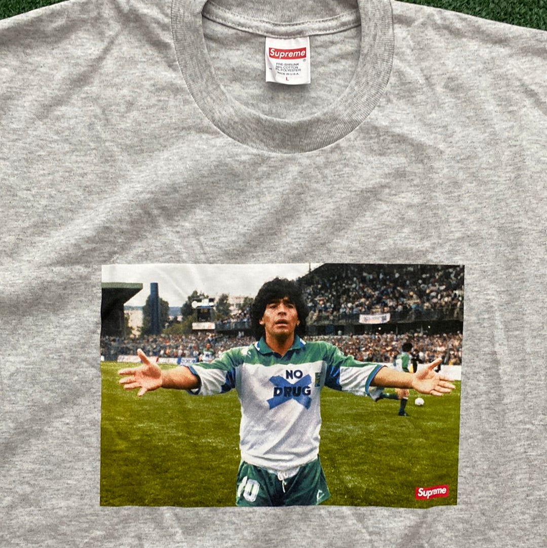 Supreme maradona grey Tee