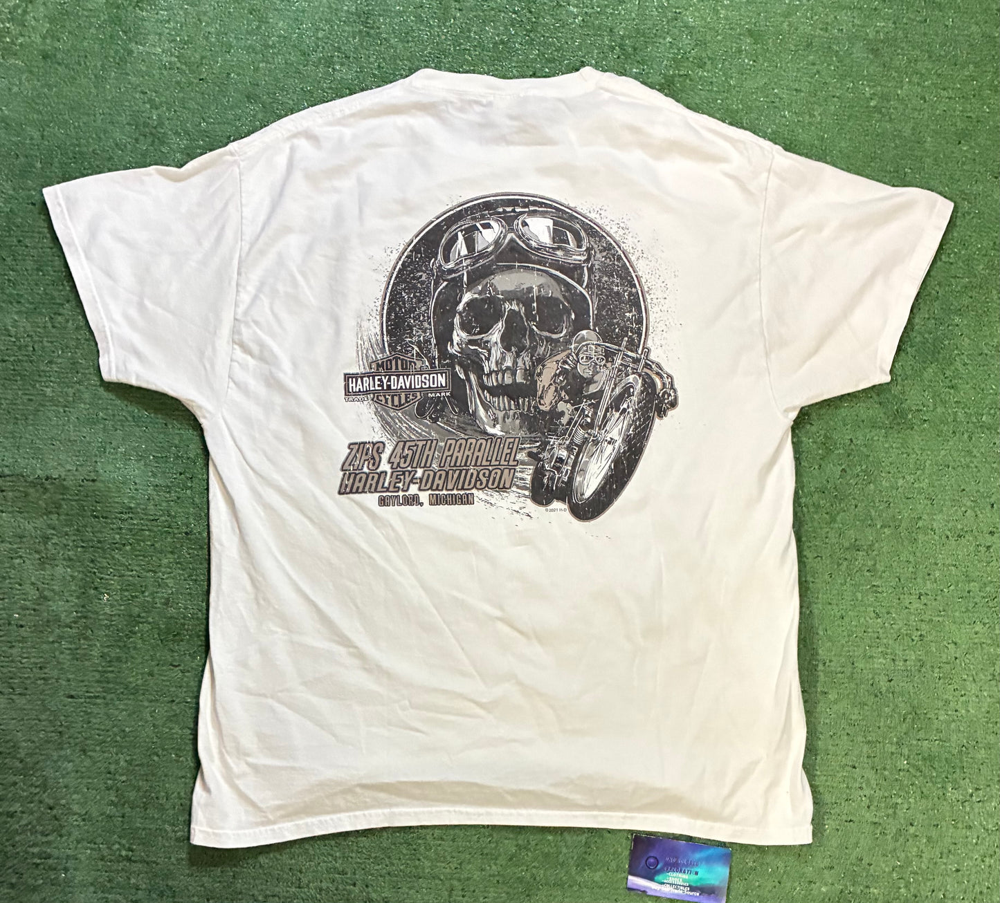 Harley skull Michigan tee