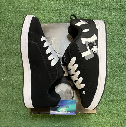 DC Court Graffik 3D Skate Shoe Black / White / Grey