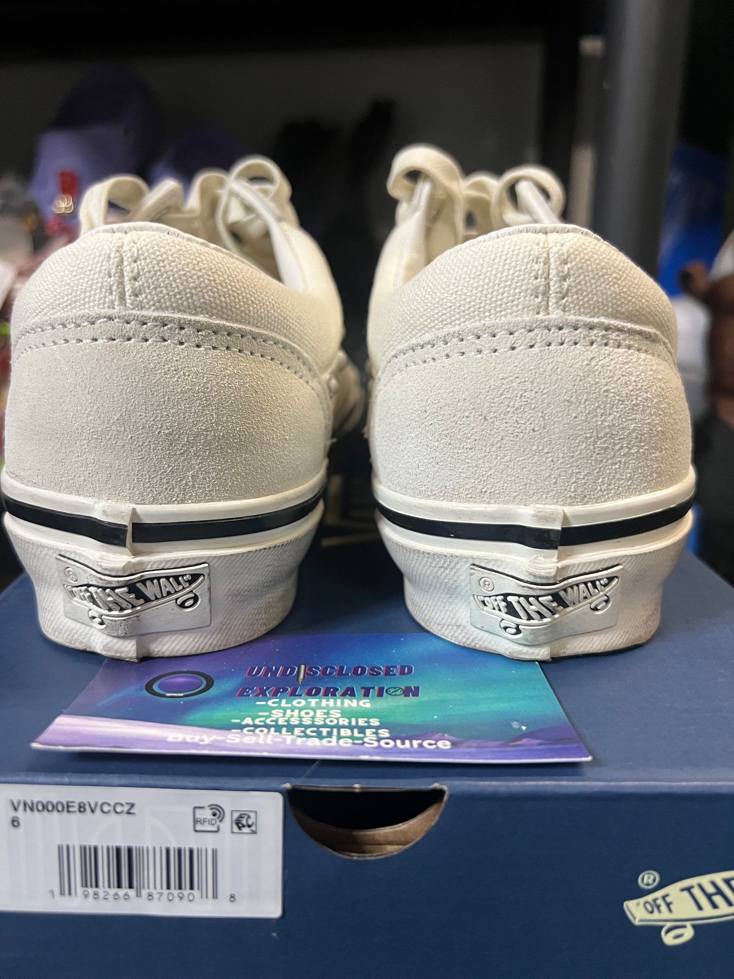 Vans old skool 36 pearlized marshmallow size 6men/7.5women