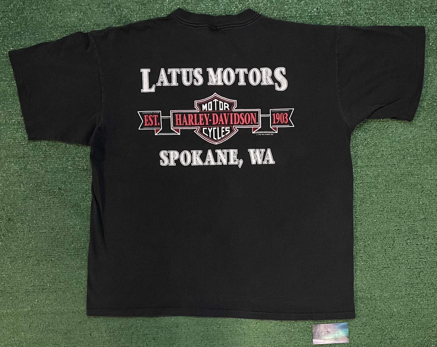 Vintage 1990s Harley Davidson motorcycles NO worries tee