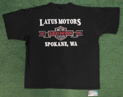 Vintage 1990s Harley Davidson motorcycles NO worries tee