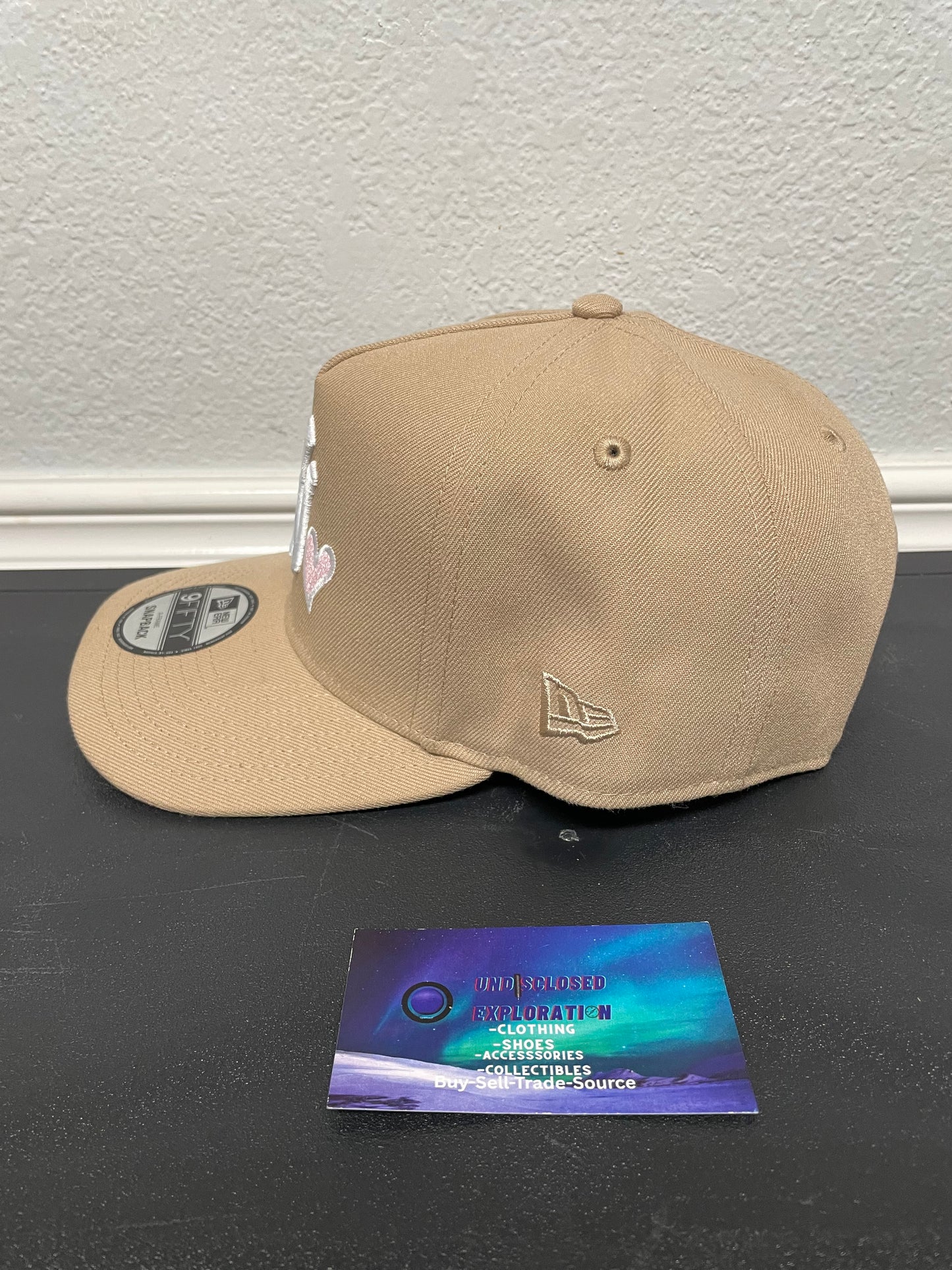 New York Yankees khaki pink heart World Series hat