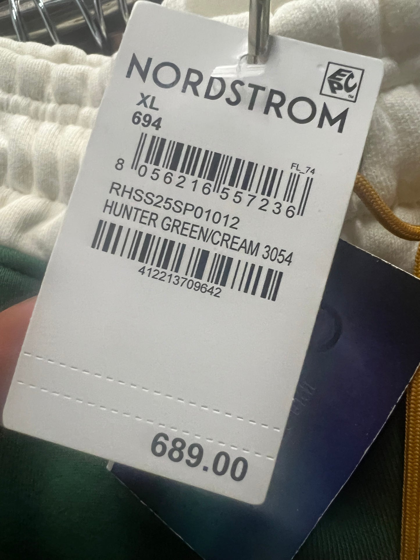 Rhude Monaco hunter green pants