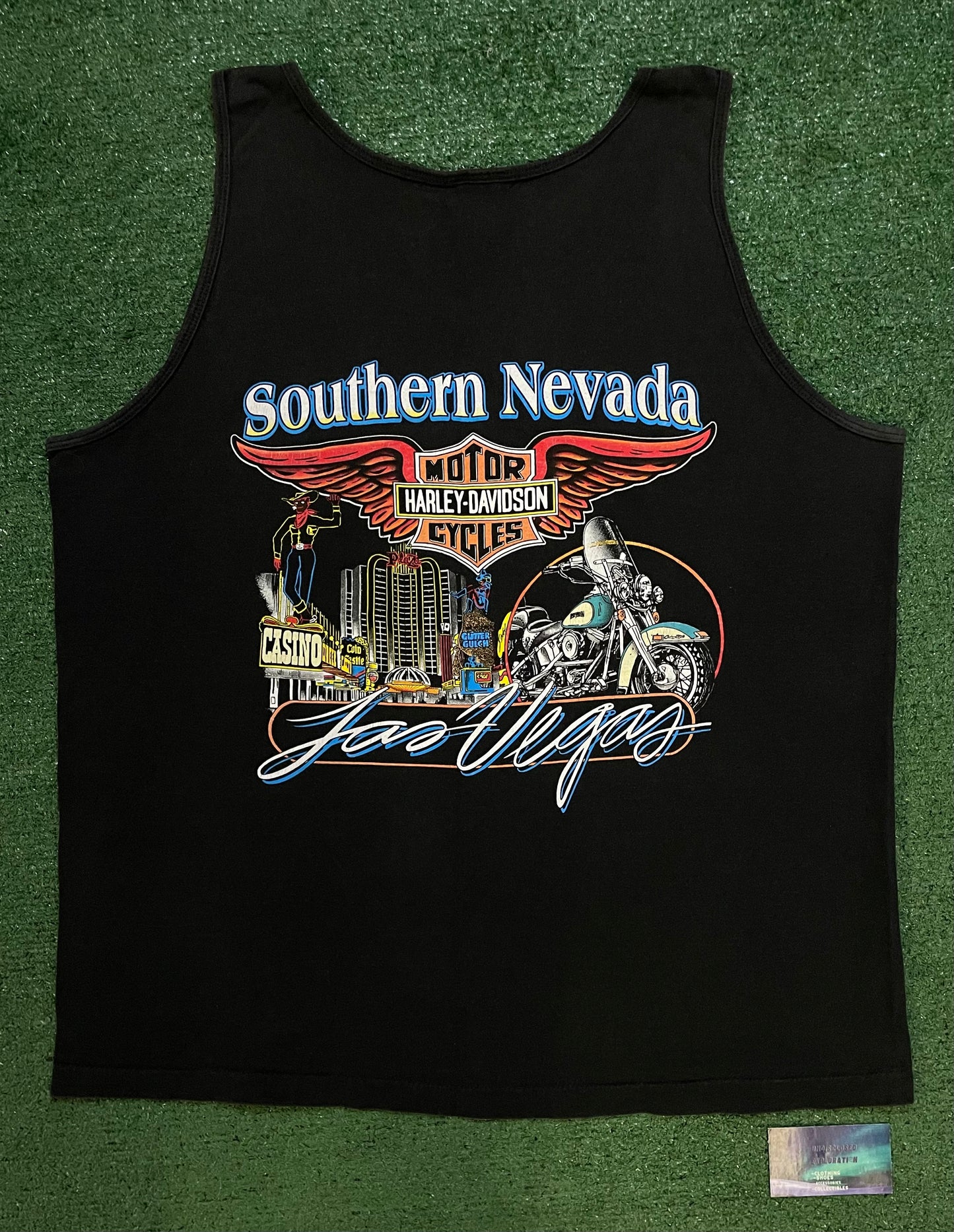 Vintage 1990s Harley Davidson flame tank top