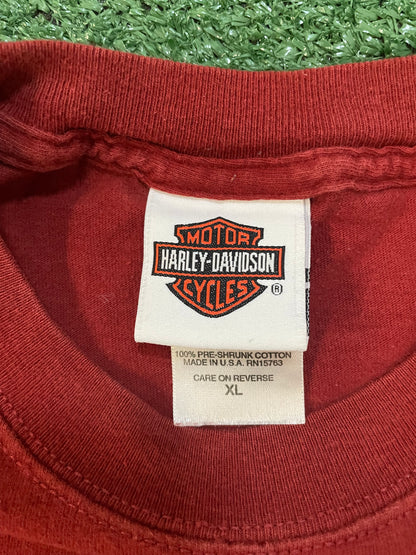 Vintage 1990s Harley Davidson Red Hot Rider looney tunes tee