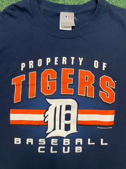 Vintage 1990s Detroit Tigers Property Of Tigers MLB longsleeve tee