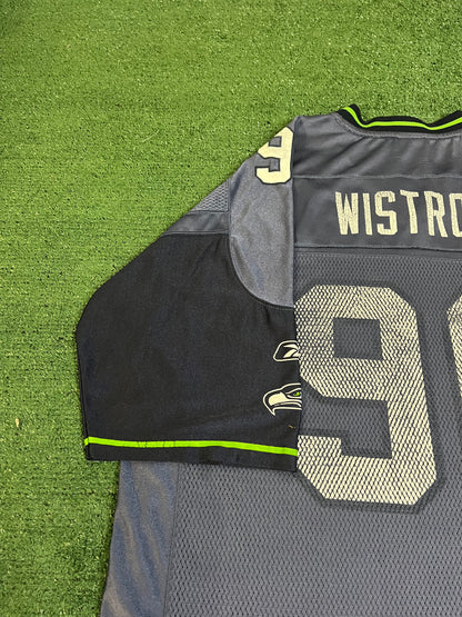 Vintage Seattle Seahawks Grant wistrom Reebok jersey #96