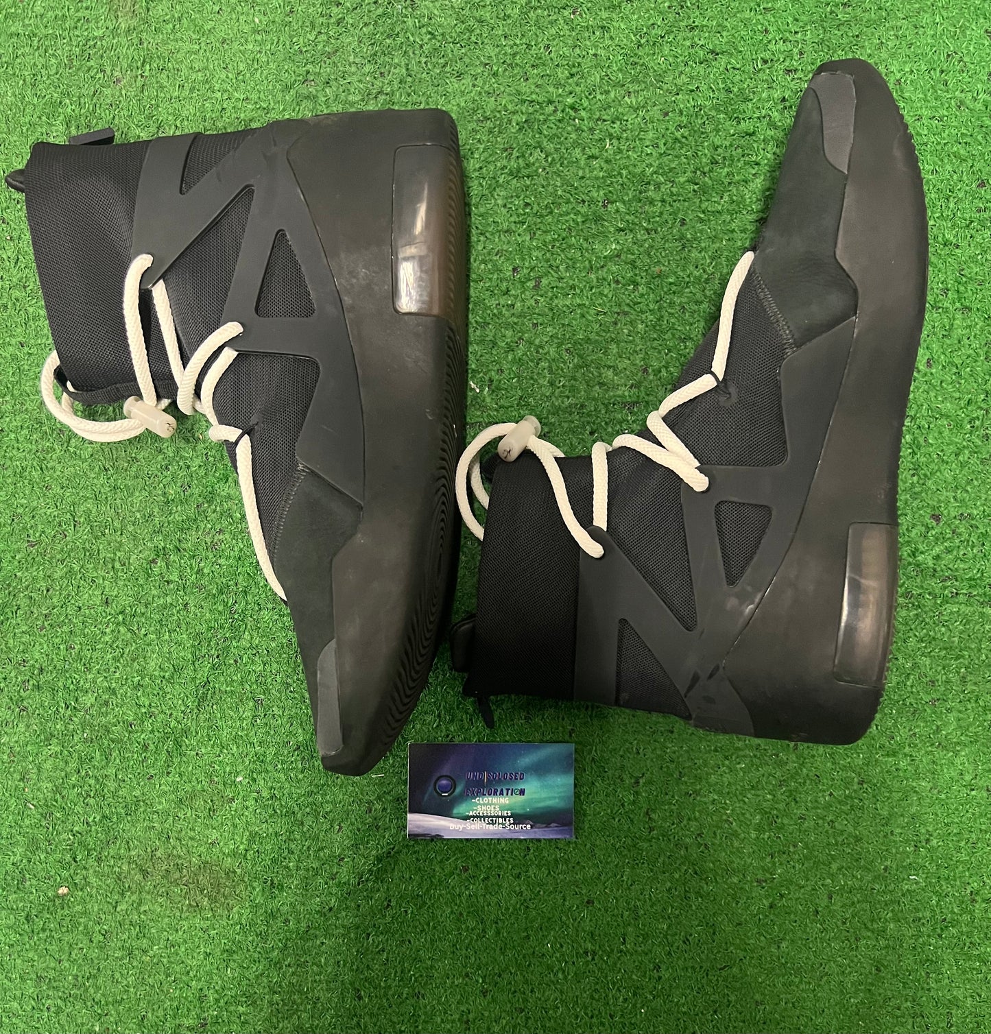 Nike air fear of god 1 triple black size 10.5men/12women