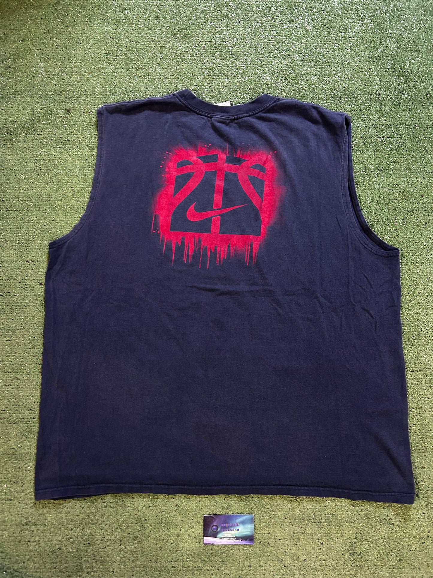 Vintage 2000s Nike hoops center swoosh cutoff tank