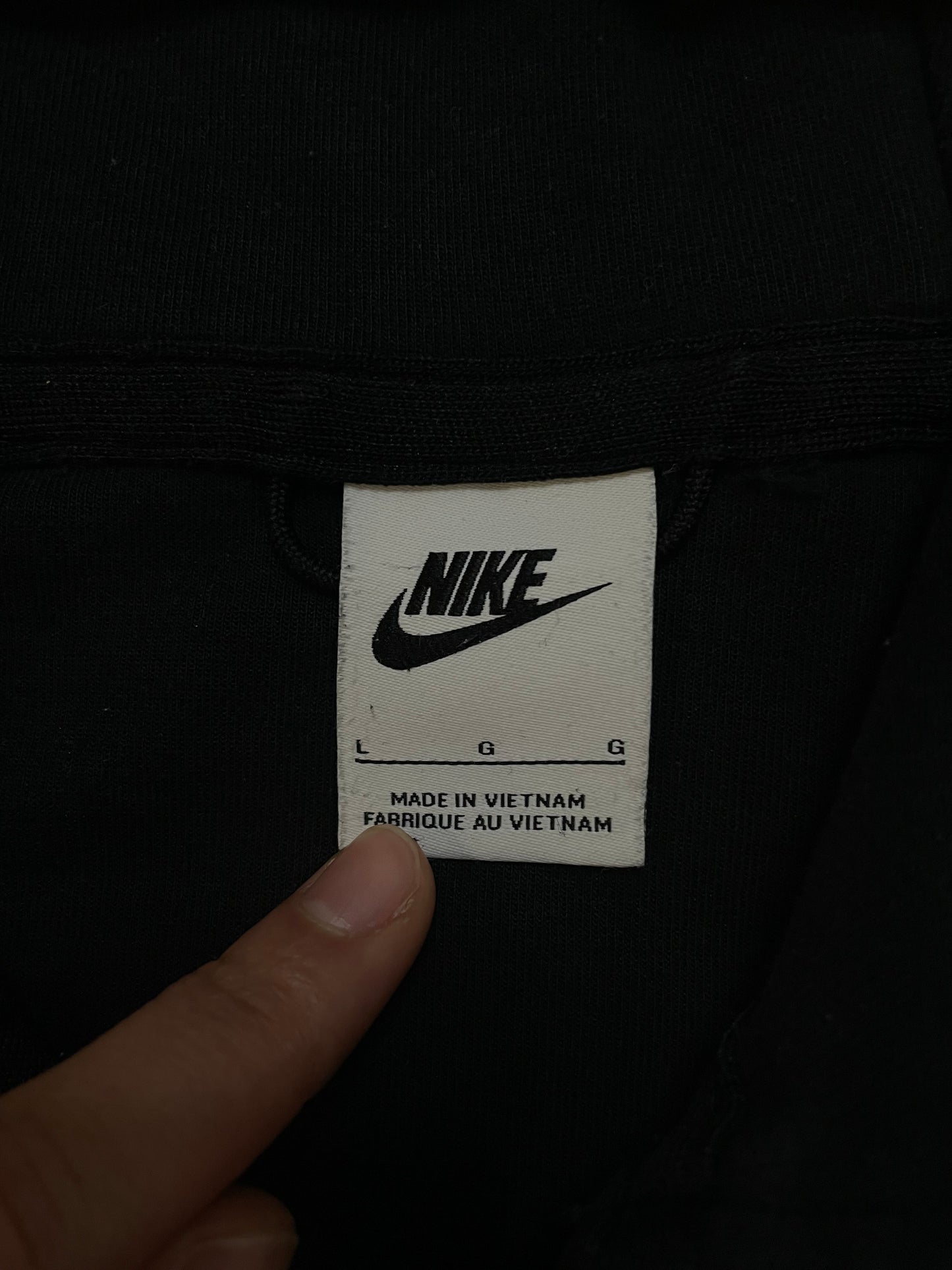 Nike tech fleece black hoodie