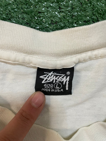 Vintage 1980s Stussy don’t take the bait fishing tee