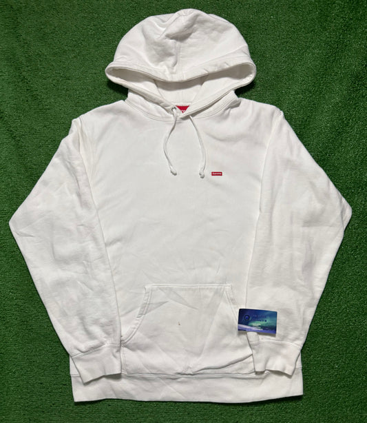 Supreme Small Box Hoodie White