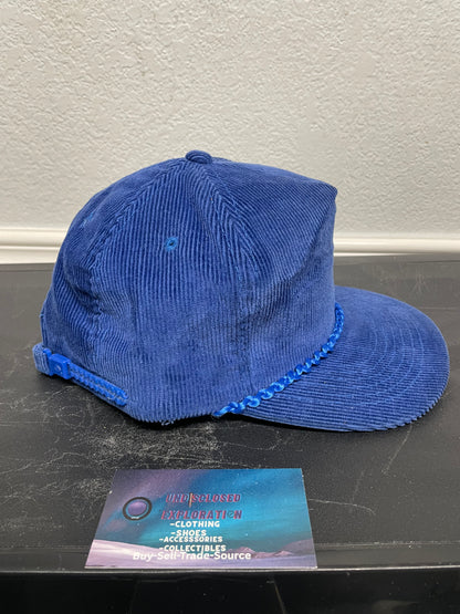 Vintage 1990s blue Corduroy hat