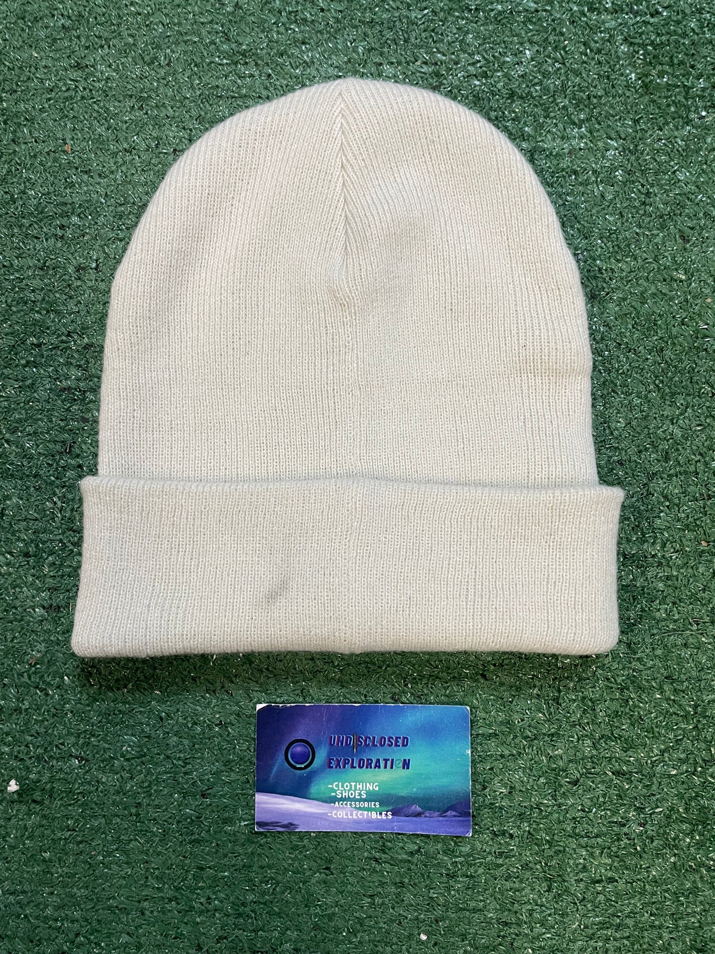 Under Armour white halftime beanie